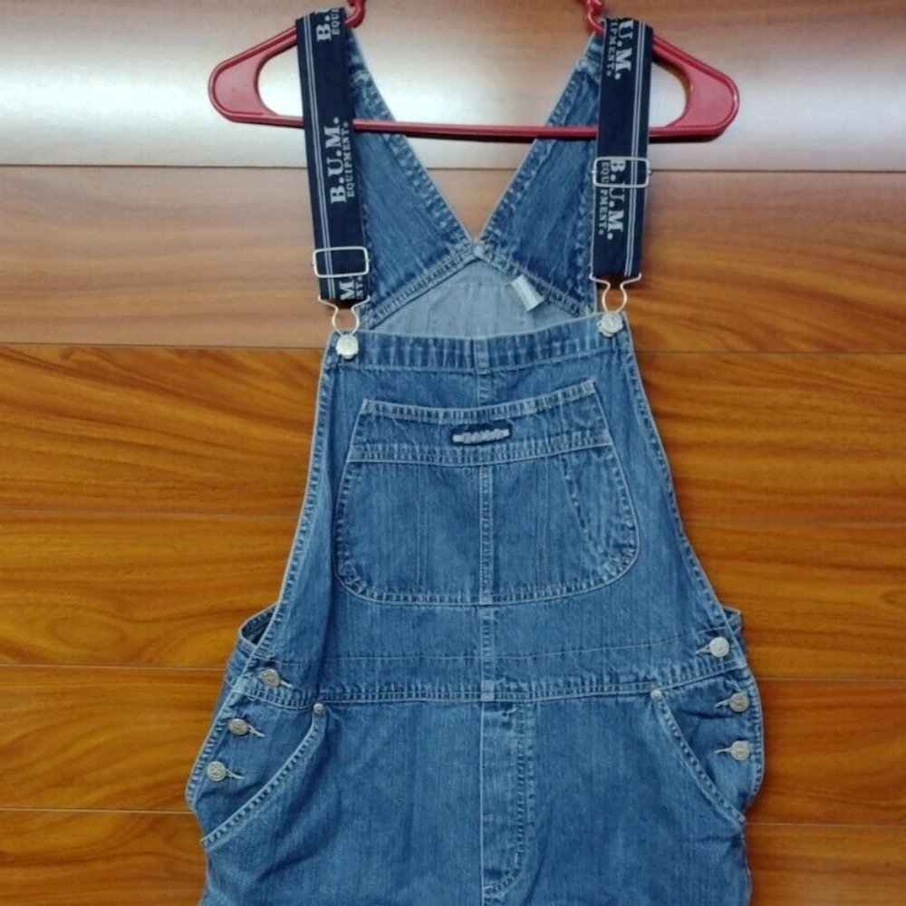 Vintage B U M Equipment Jeanswear Size XL BUM Overalls Wide Leg
